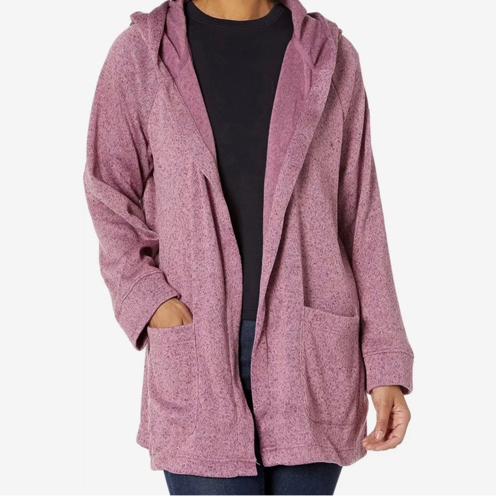 L.L. Bean NWT Women’s Lightweight Sweater Fleece Hoodie Sz.L fits like XL